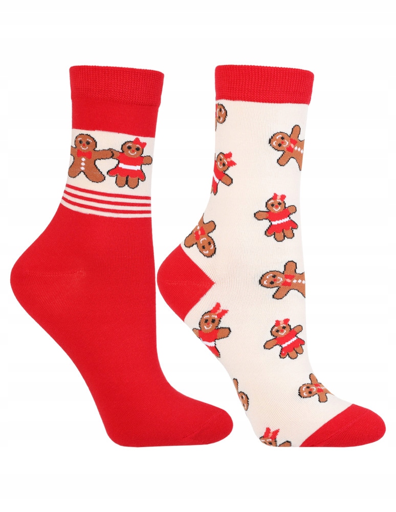 Skarpetki Świąteczne Bawełniane 2-PARY SKARPETY NA PREZENT MORAJ 38-41