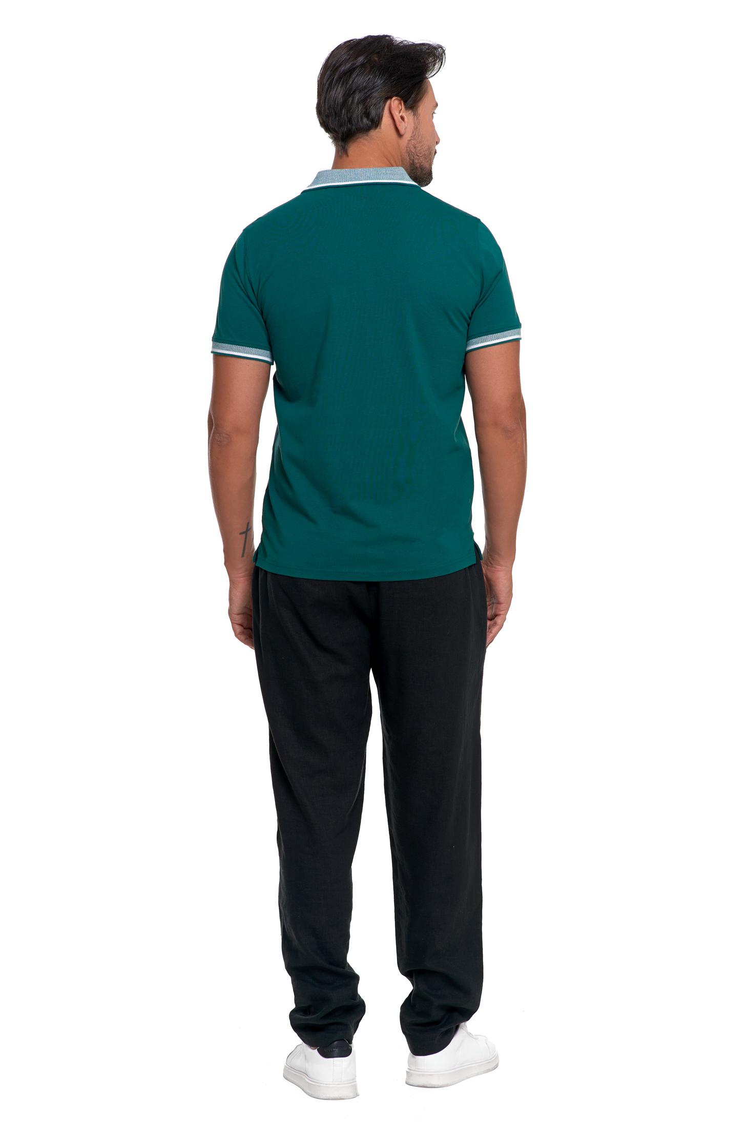 Koszulka Polo Męska Bawełniana Polówka Modna Premium ZIELONY MORAJ - M