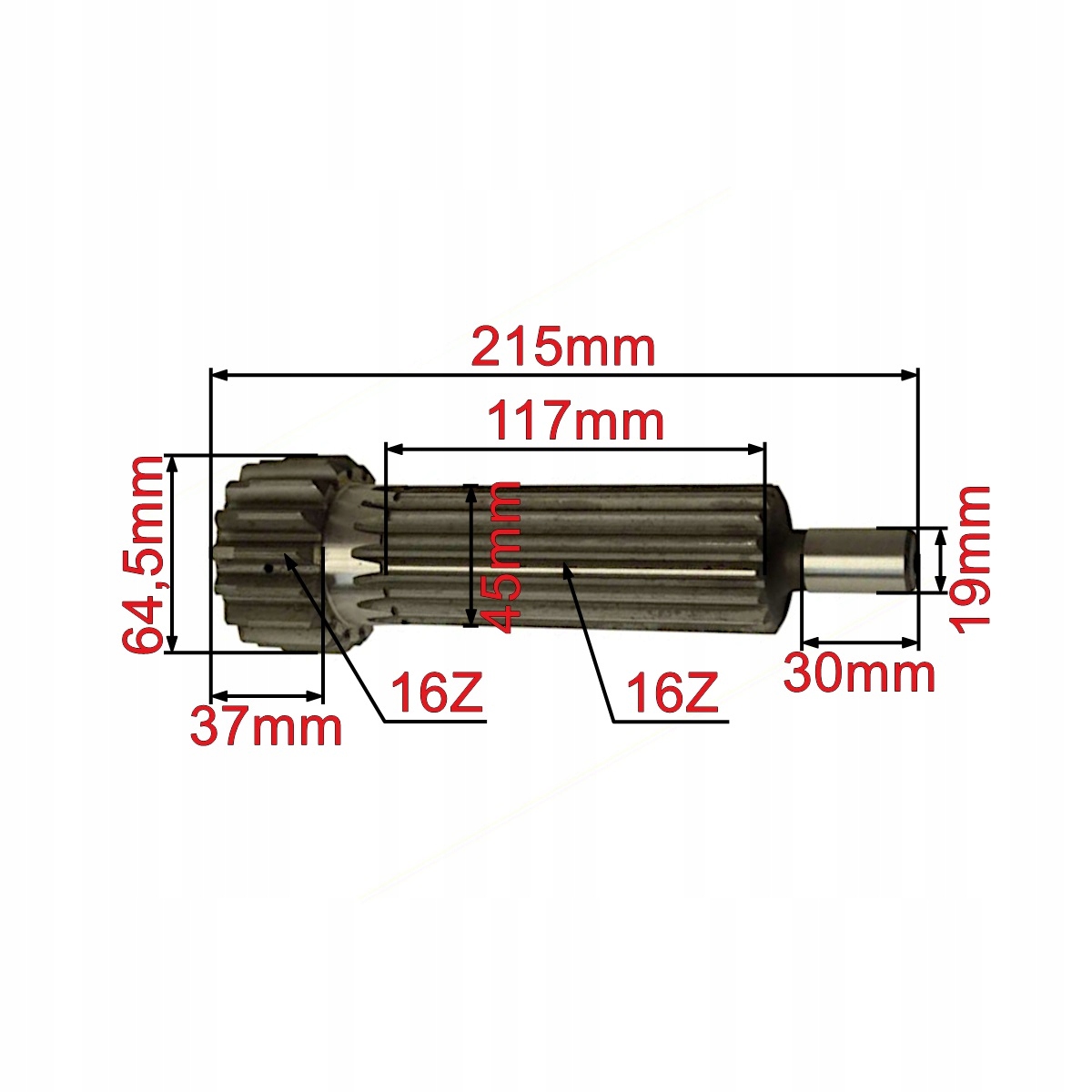 Wałek główny skrzyni do Ursus C-330M 50214032