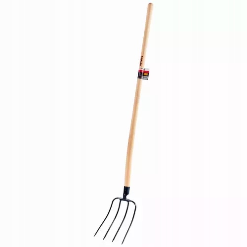 Widły gospodarcze 4-zębne z drewnianym trzonkiem SG-WPP4