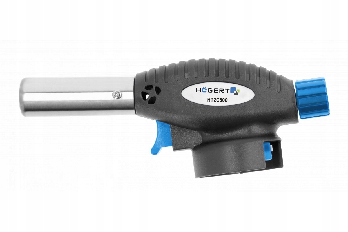 Palnik gazowy na kartusze z zapalarką piezo regulacja Hogert HT2C500