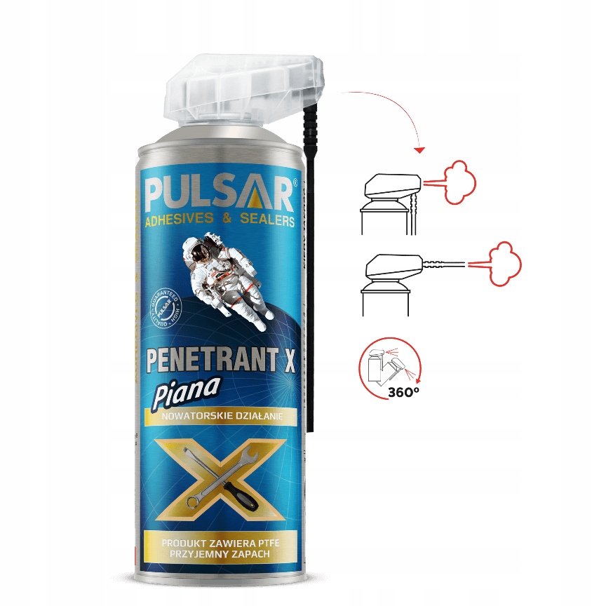 Penetrator Pulsar X z PTFE aerozol 400 ml KAARPXPTFE400
