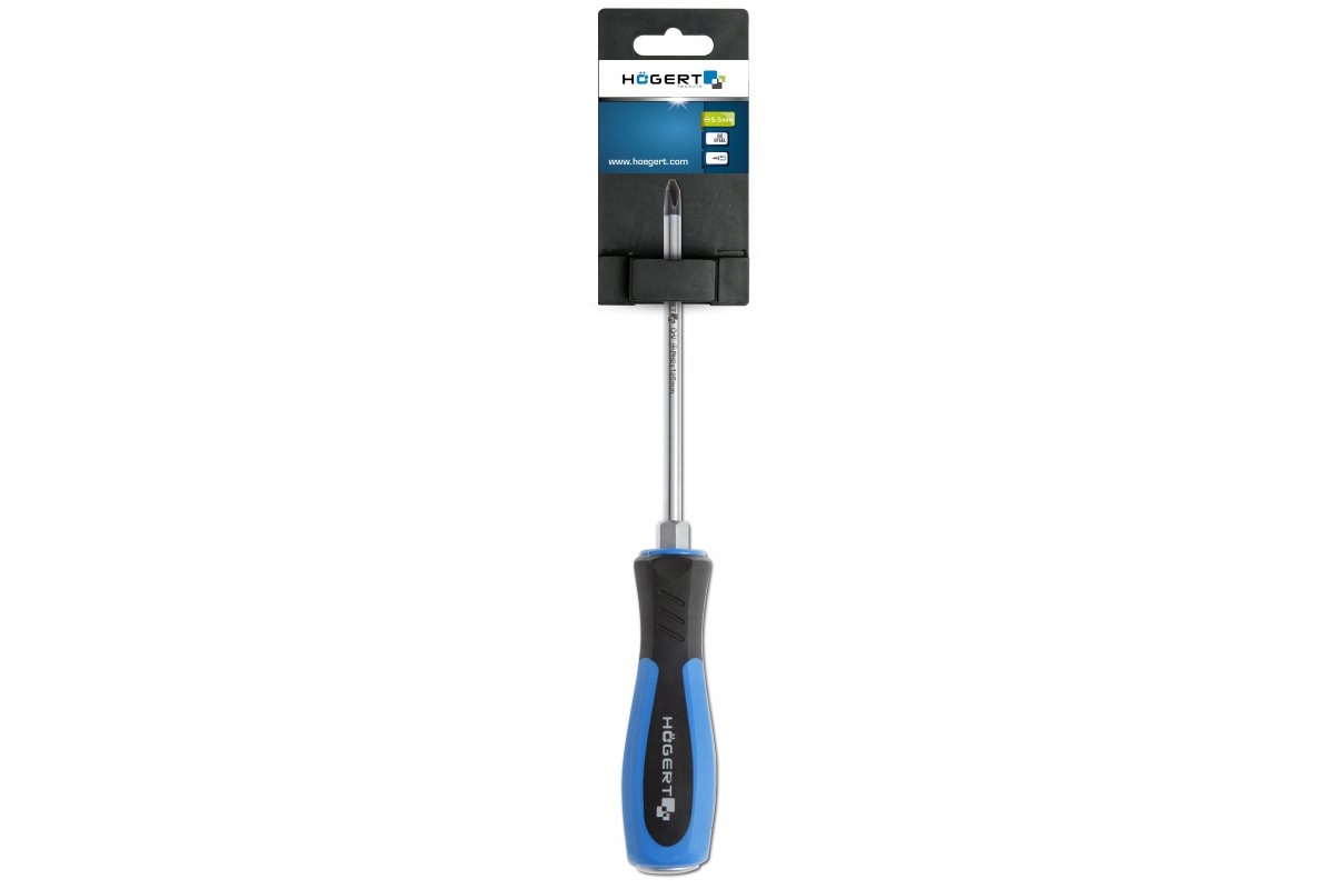 Wkrętak do pobijania PH2 125 mm stal CrV Hoegert Technik HT1S072