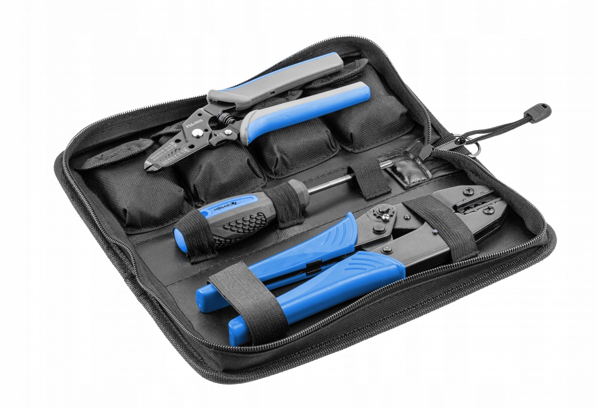 Szczypce do zaciskania z wymiennymi szczękami 7 szt. Hoegert Technik HT1P17