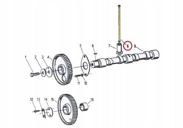 Drążek popychacza Ursus C-330 50102470