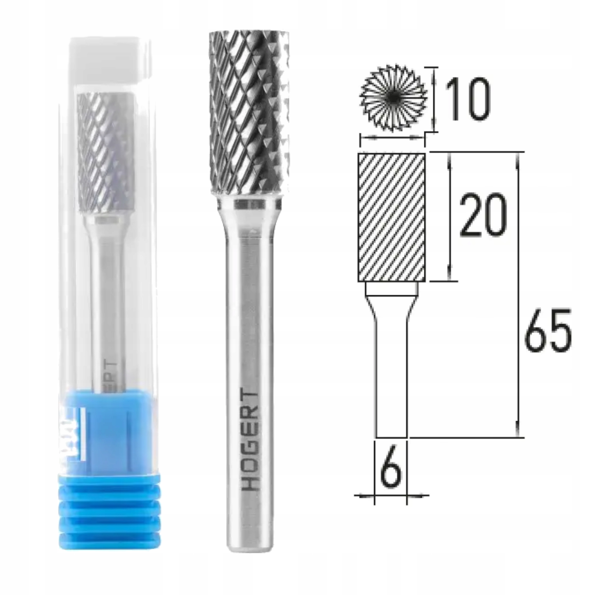 Frez trzpieniowy do metalu 10x20 mm HT6D584