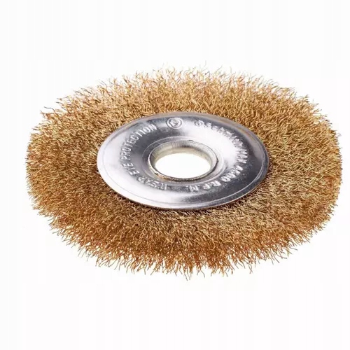 Szczotka tarczowa z otworem 22 drut falowany 120 SSZT-11