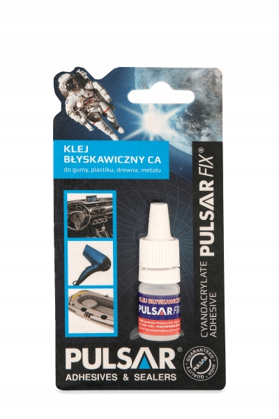 Klej błyskawiczny cyjanoakrylowy 10g PULSAR KPF10