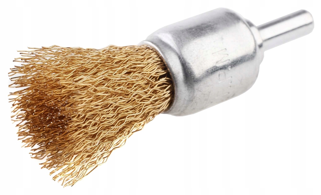 Szczotka pędzelkowa z trzpieniem fi 6 drut fal 25mm SSZP-02