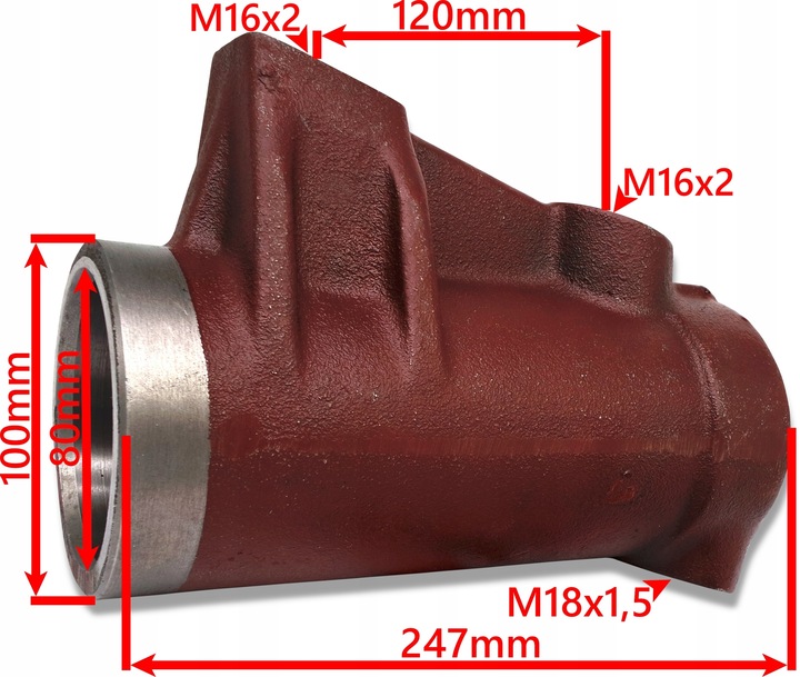 Cylinder podnośnika C-360 kompletny z tłokiem 50480030.1Ursus C-360