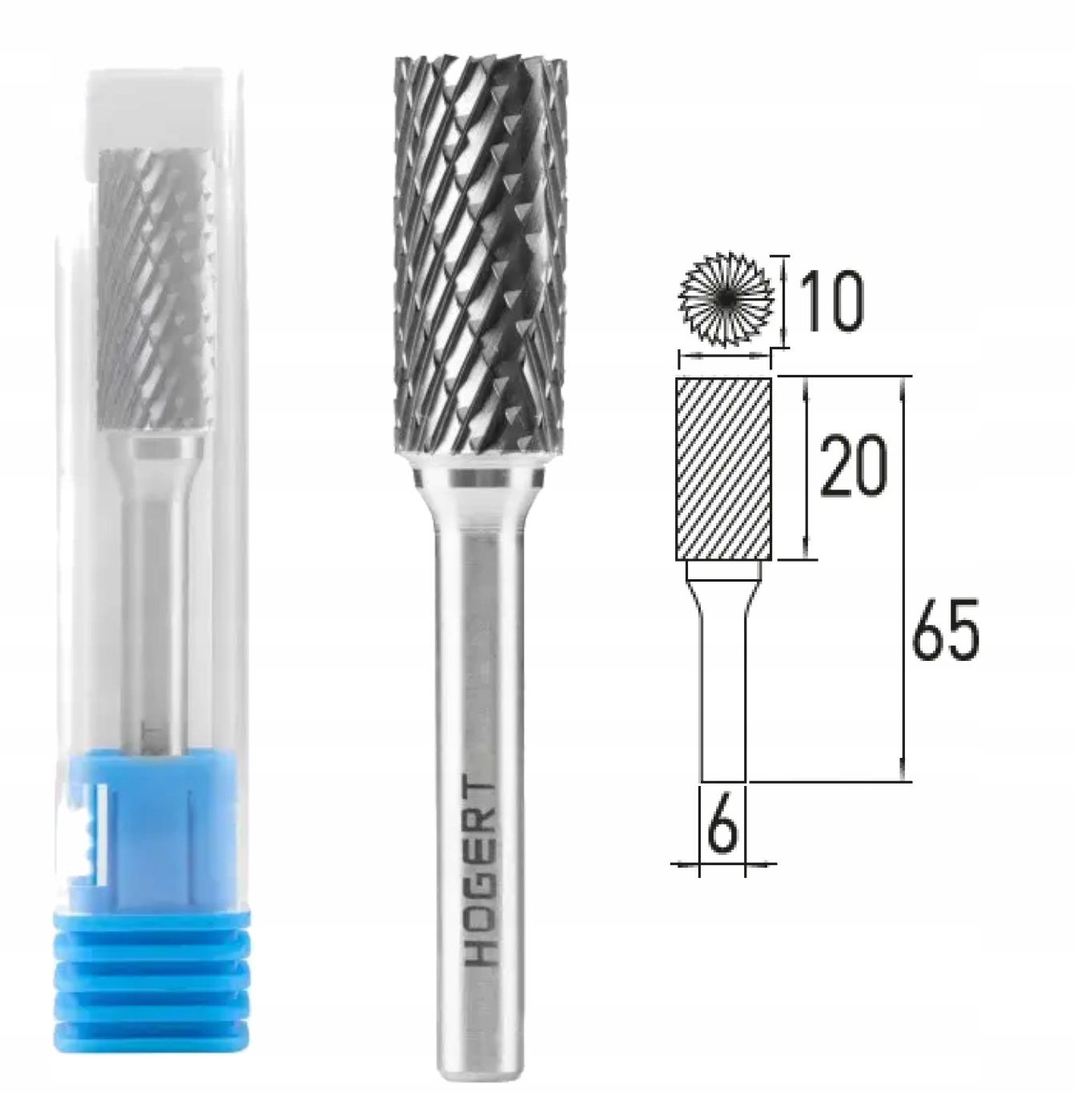 Frez trzpieniowy typu B 10X20mm HT6D582