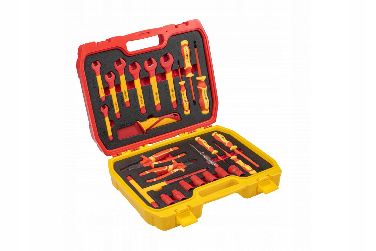Zestaw narzędzi izolowanych 1000 V 25 szt. Hoegert Technik HT1E101