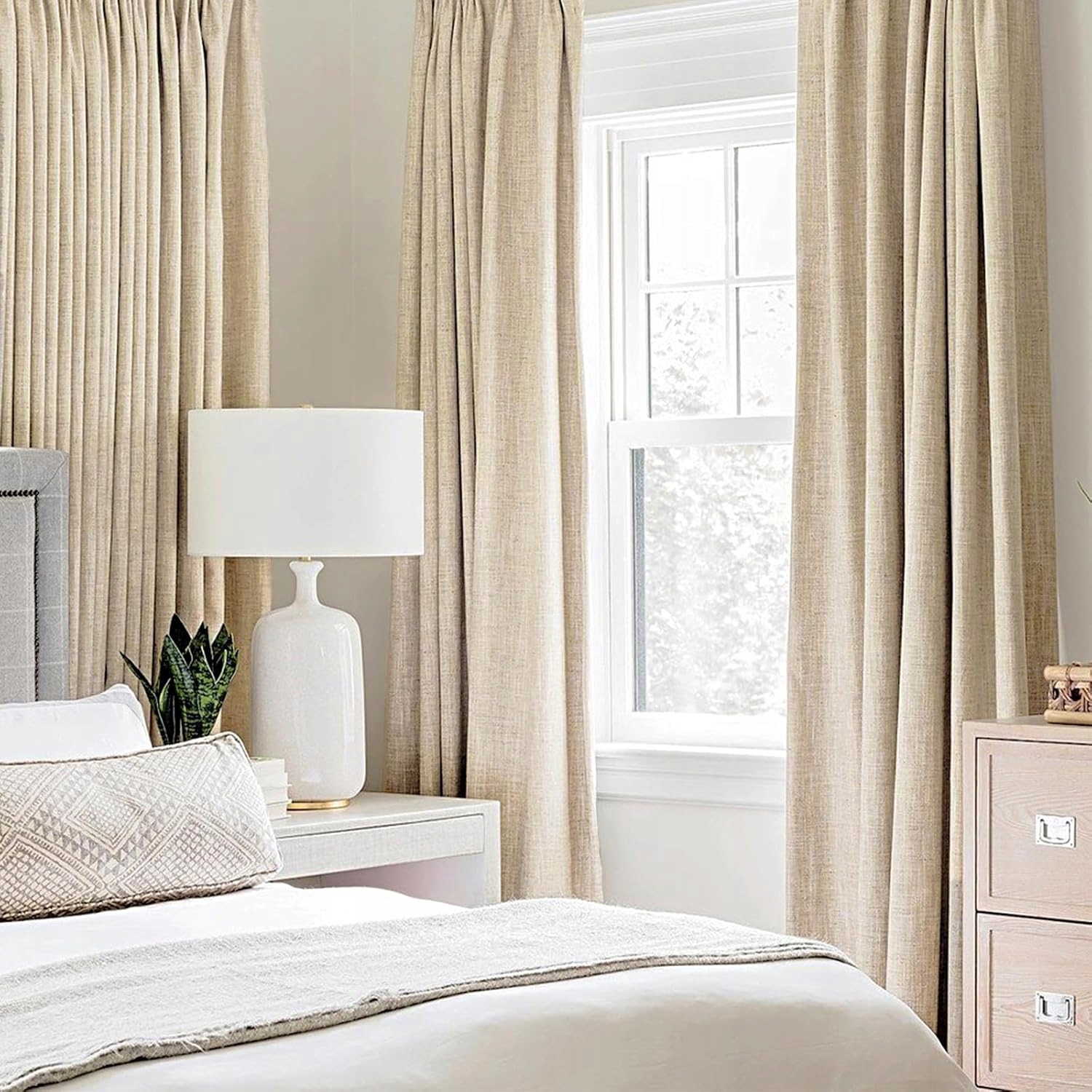 PolarisPL Zasłony Zaciemniające MIULEE z Oczkami Kolor Ciemnoszary, 175x140cm 2szt.