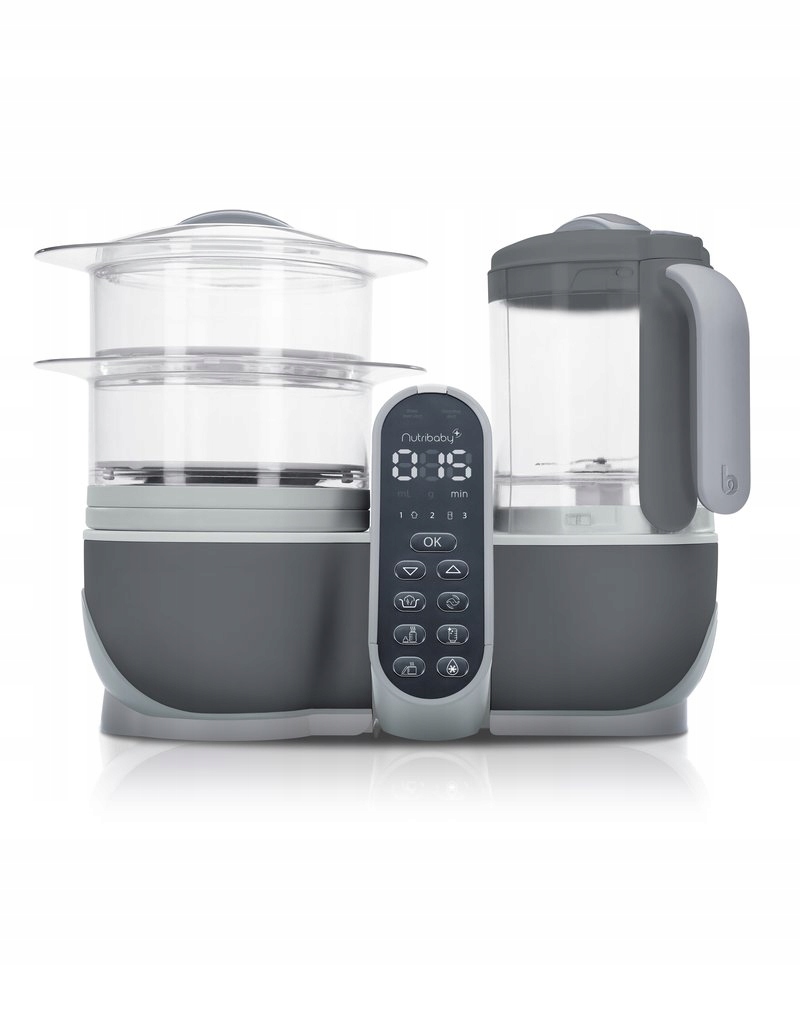 PolarisPL Robot kuchenny 5 W 1 Babymoov Nutribaby + 500 W czarny USZKODZONY