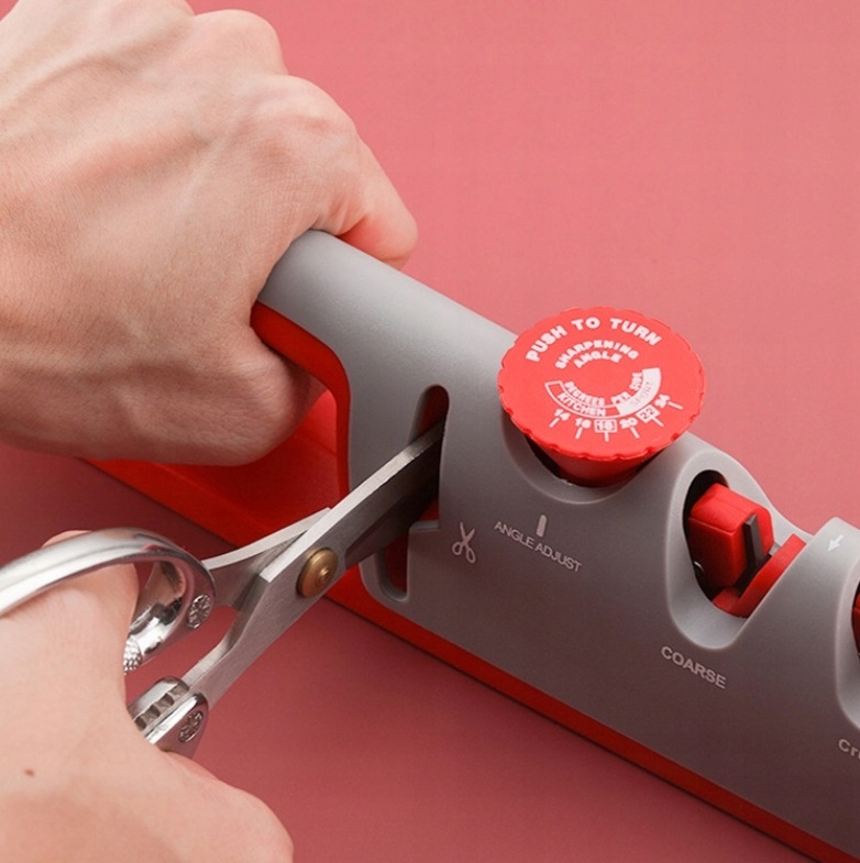 PolarisPL Profesjonalna ostrzałka 4w1 z regulatorem kąta nachylenia do ostrzenia