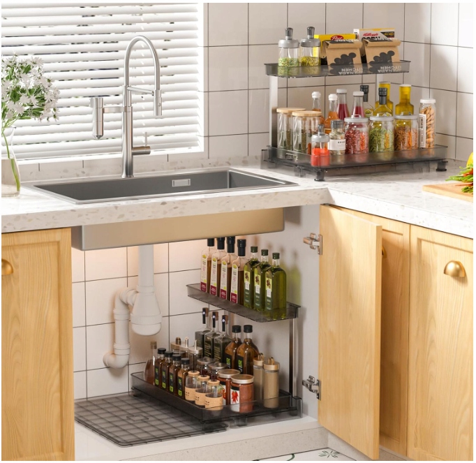 PolarisPL 2 szt. VERBOPAN SZAFKA ORGANIZER POD ZLEW PÓŁKA WYSUWANA ORGANIZER