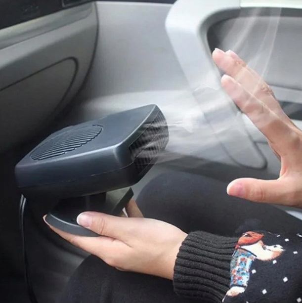 PolarisPL Auto Farelka 2 w 1 Ogrzewanie i Odmrażanie Wentylator/Grzejnik Samochodowy