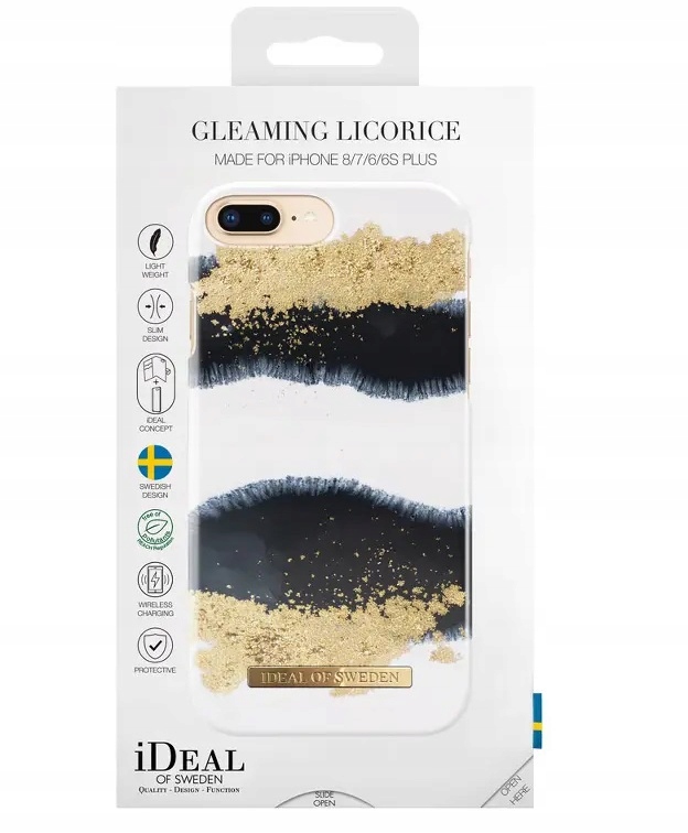 PolarisPL Plecki iDeal of Sweden do Apple iPhone 8/7/6/6S PLUS GLEAMING LICORICE