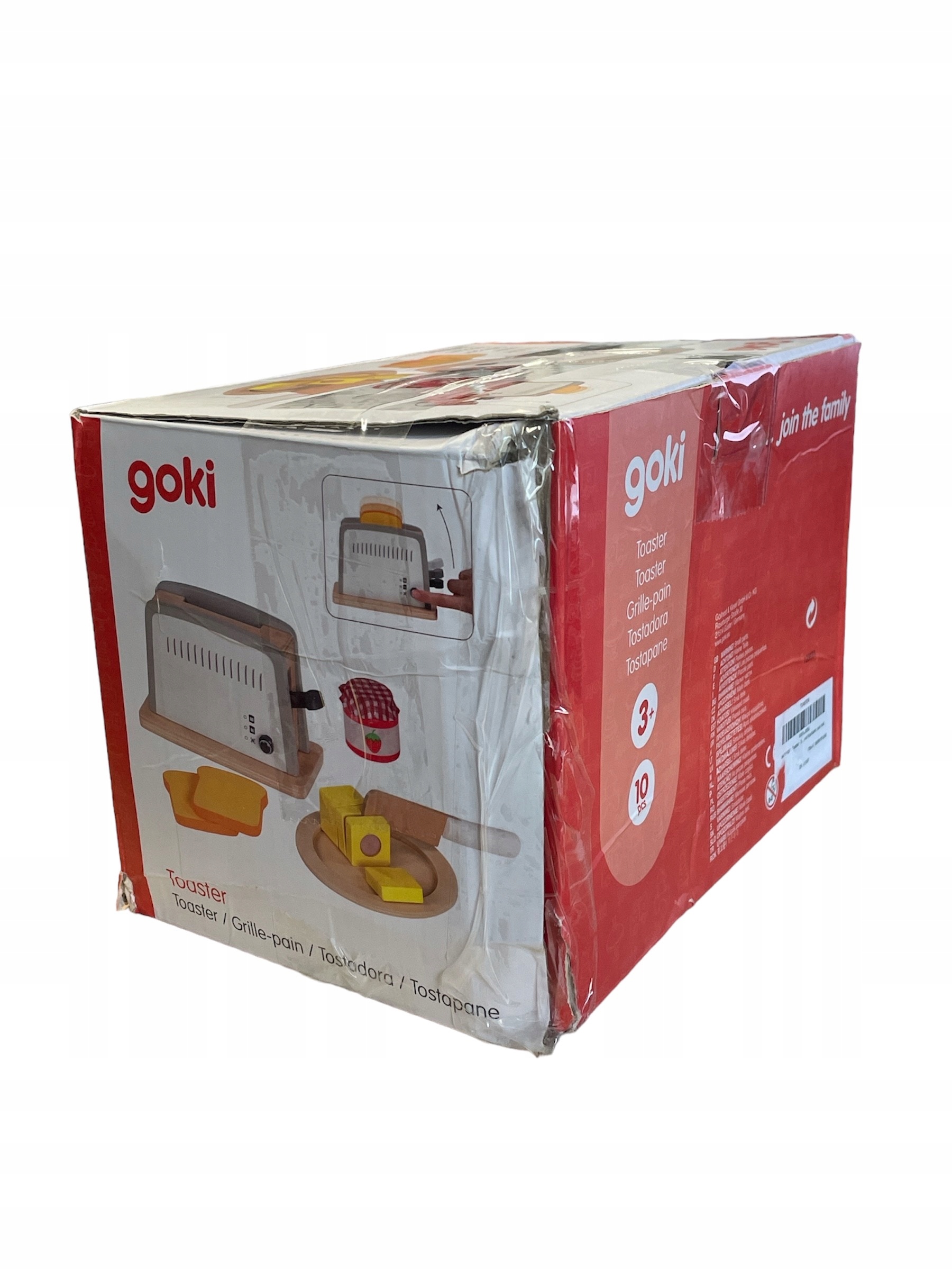 PolarisPL Toster drewniany z akcesoriami Goki szary