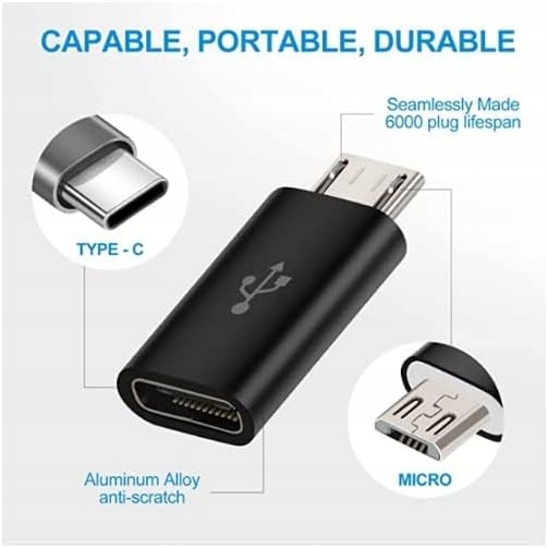 PolarisPL GIONAR GA16 Adapter USB-C do MicroUSB Konwerter Ładowania i Transferu