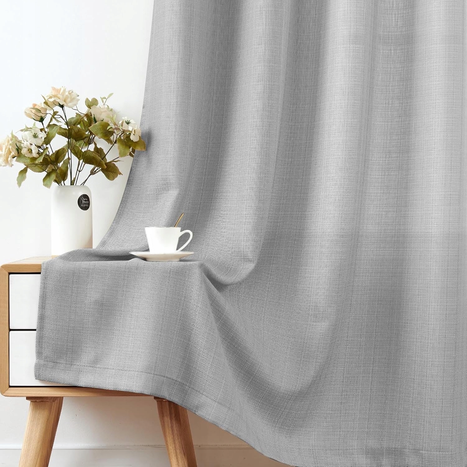 ^sitename% Szare Zasłony Półprzezroczyste z Oczkami Salonu Sypialni 124 x 224 cm 2szt. PolarisPL Szare Zasłony Półprzezroczyste z Oczkami Salonu Sypialni 124 x 224 cm 2szt.