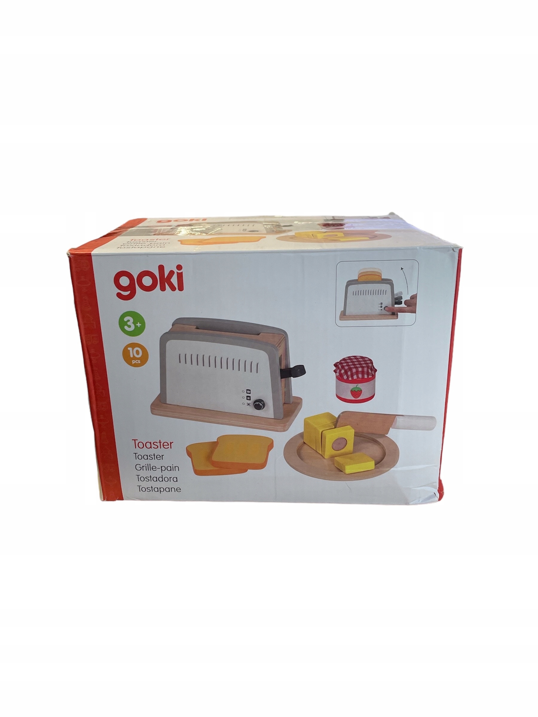 PolarisPL Toster drewniany z akcesoriami Goki szary
