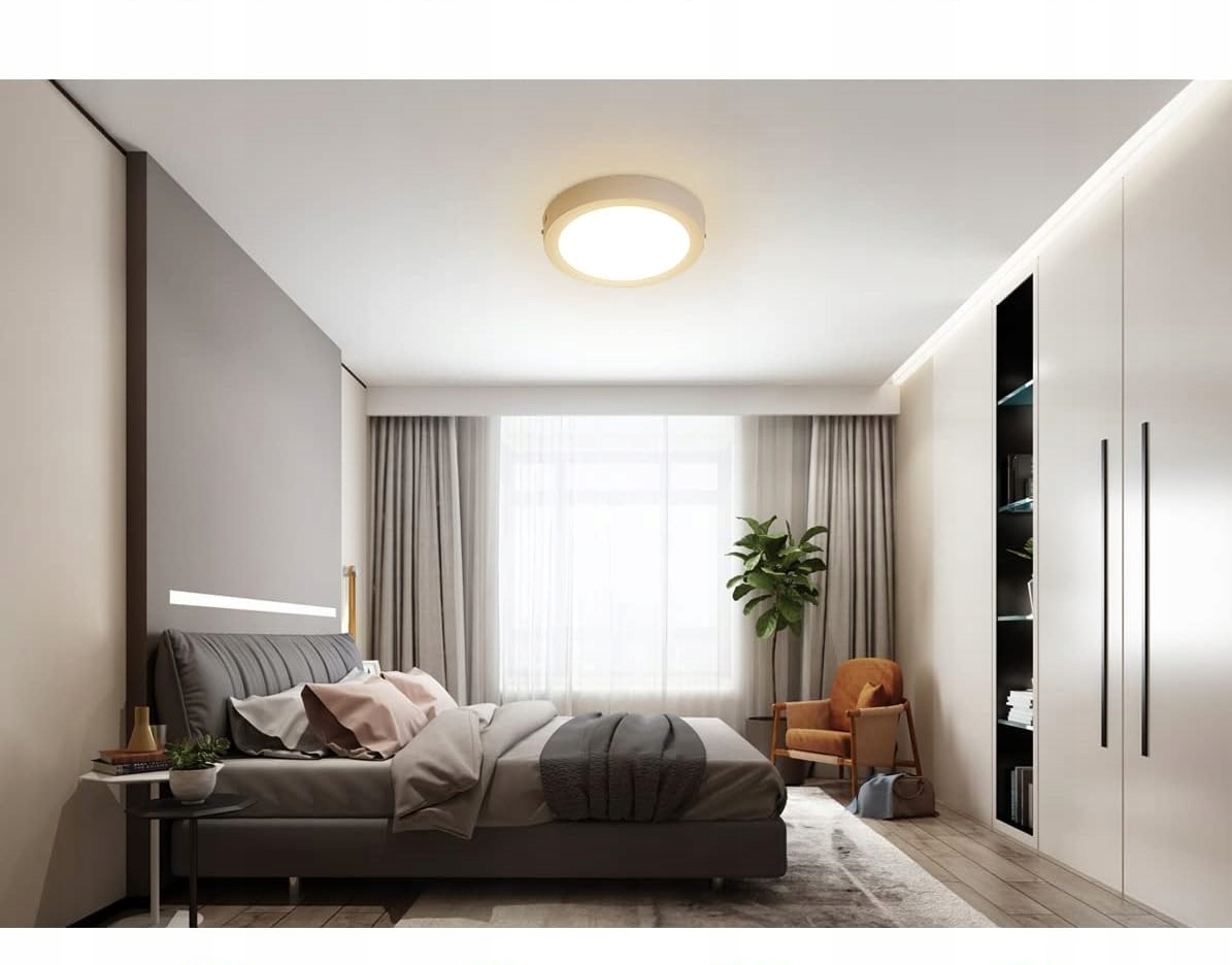 PolarisPL Okrągła Lampa Sufitowa LED Dorlink 18W - Nowoczesne Oświetlenie Plafon