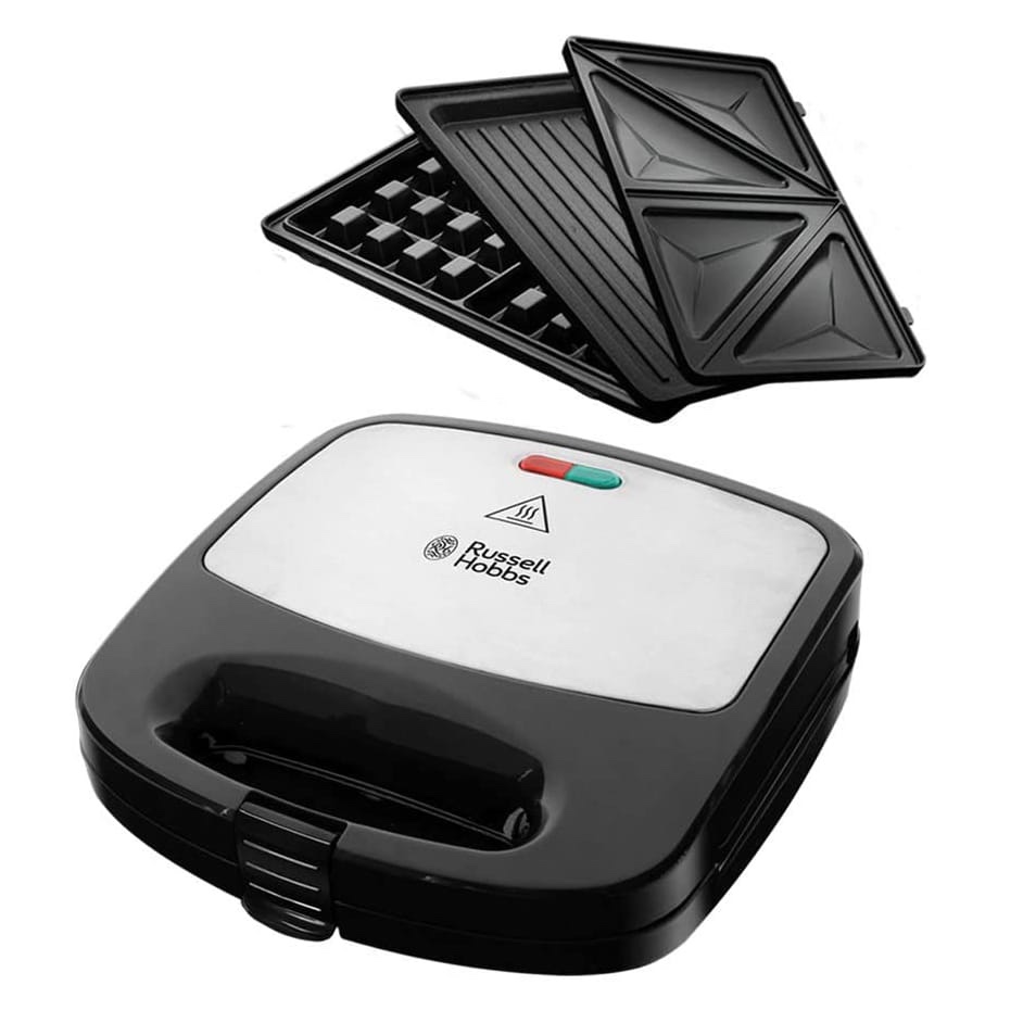 PolarisPL Opiekacz Russell Hobbs czarny 750W 3w1 GOFROWNICA GRIL DO KANAPEK
