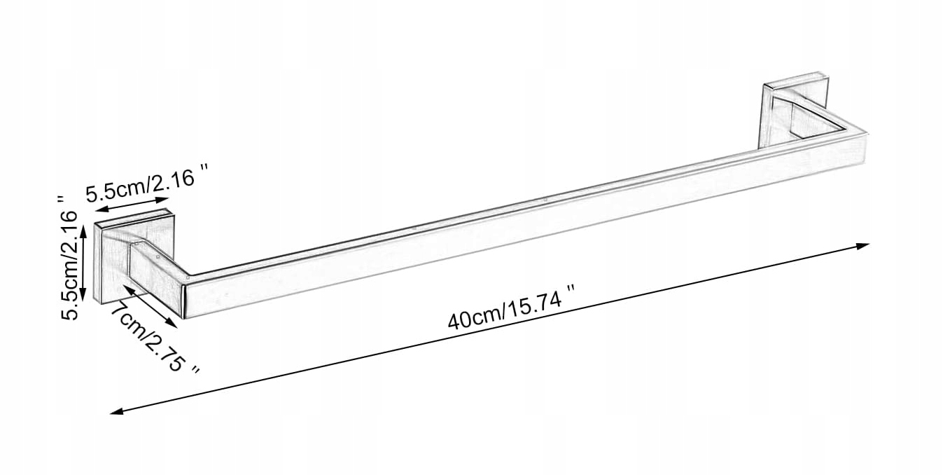 PolarisPL Matowy czarny zestaw akcesoriów łazienkowych ze stali nierdzewnej gudetap