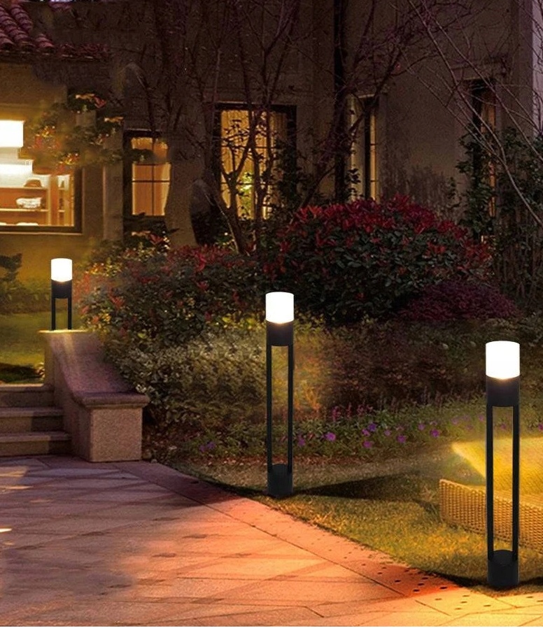 PolarisPL Lampa ogrodowa stojąca słupek oświetleniowy 100cm zewnętrzna LED