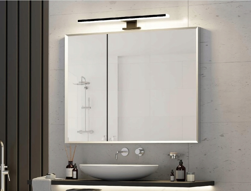 PolarisPL Lustrzana lampa czołowa nowoczesna łazienkowa lampa ścienna LED