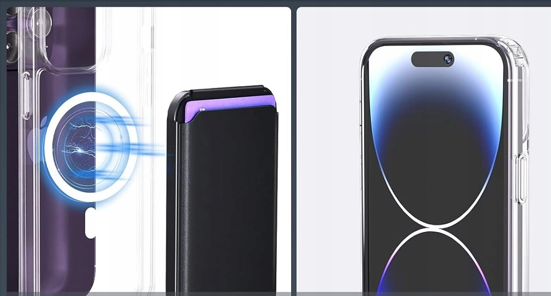 PolarisPL Doohow - Szklane Etui na Karty do iPhone'a iPhone serii 14/13/12