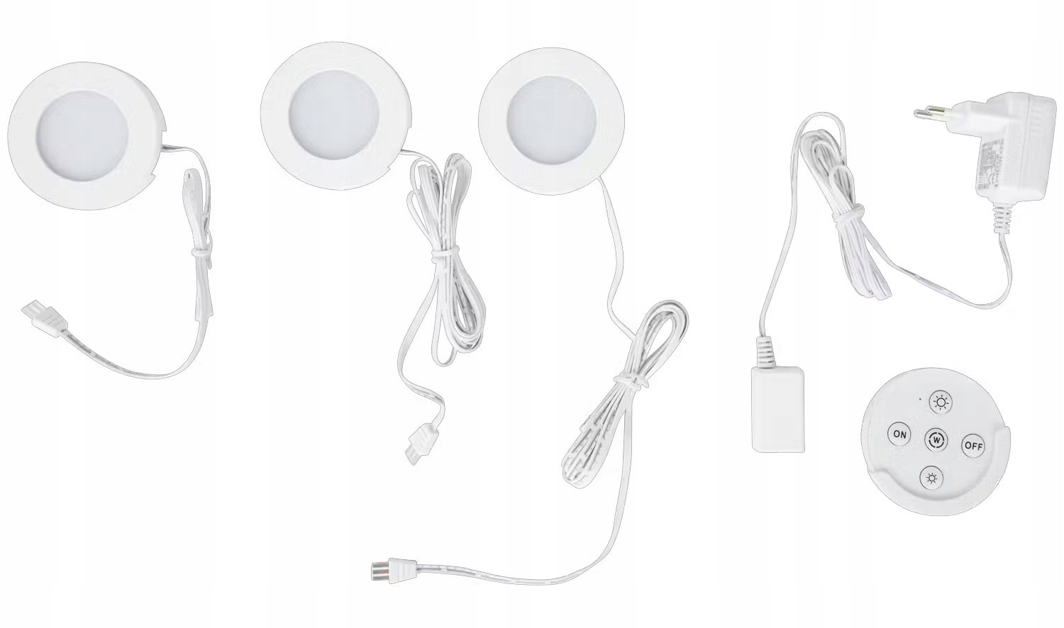 PolarisPL ZESTAW SWIATEŁ LED 3X2W 400LUMEN PILOT NOWOCZESNE OŚWIETLENIE TWOJEGO DOMU