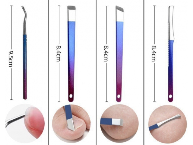 Profesjonalny zestaw pedicure manicure 18 elementów