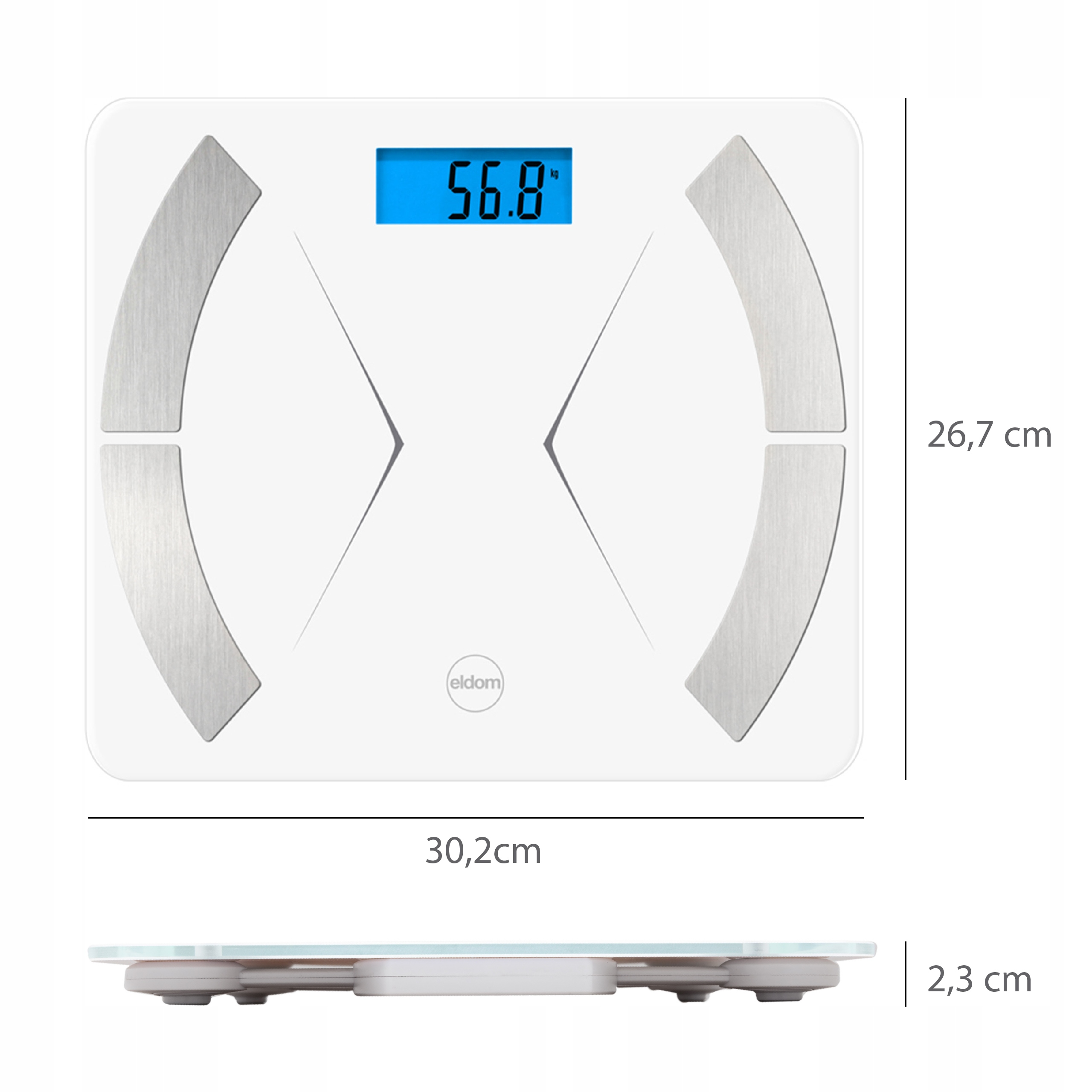 Waga łazienkowa inteligentna smart bluetooth