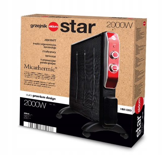 Grzejnik elektryczny radiacyjno - konwektorowy HM1300 STAR