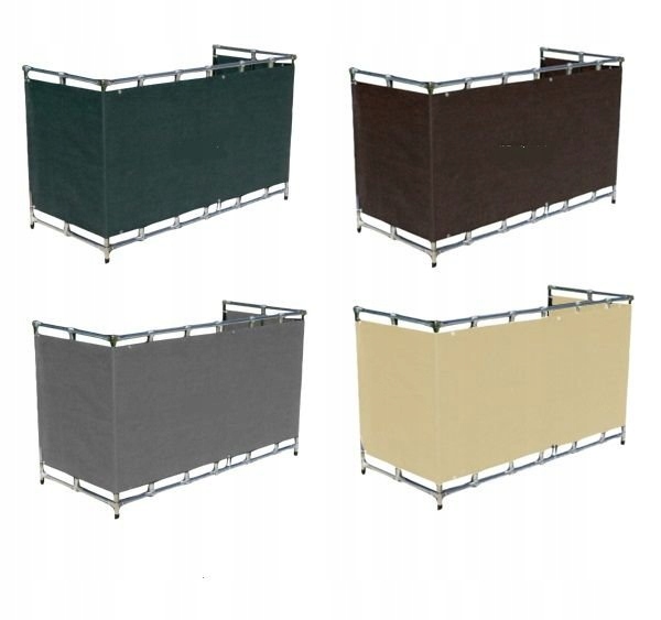 OSŁONA BALKONOWA SZARA 0,8MX5M SIATKA MASKUJĄCA MATA CIENIUJĄCA OGRÓD PŁOT