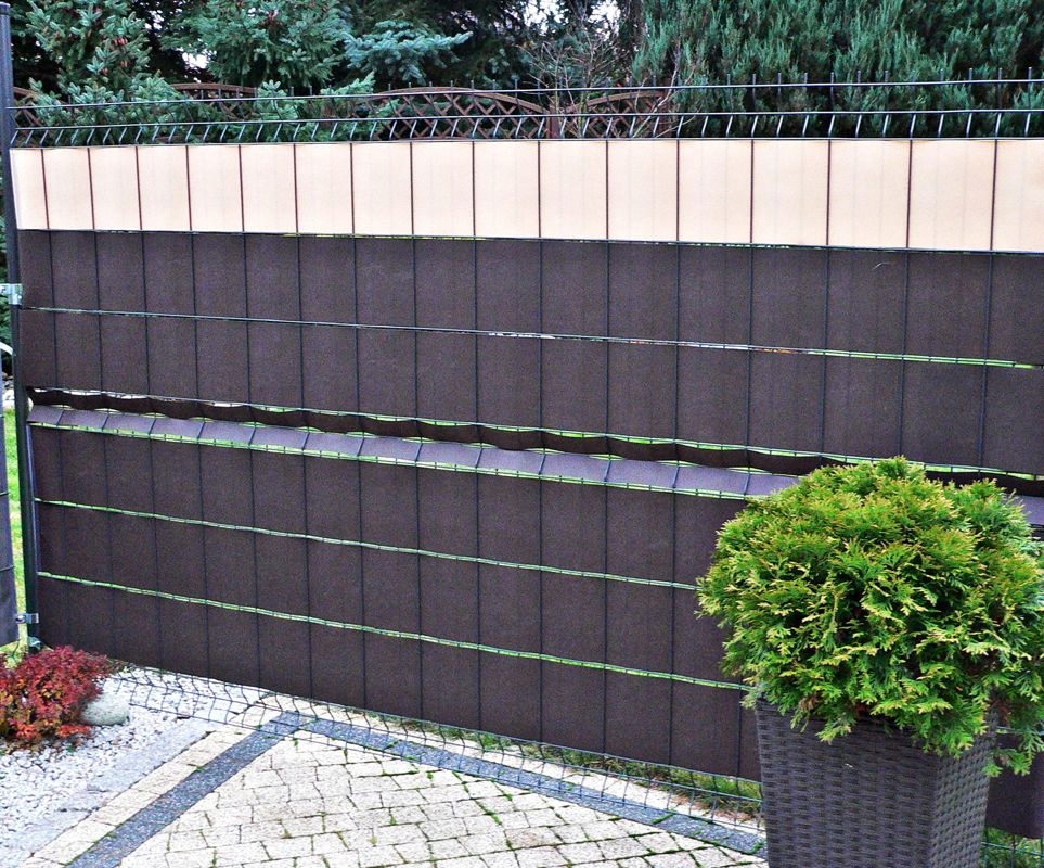 Taśma ogrodzeniowa 19,3cm x 48m brązowa