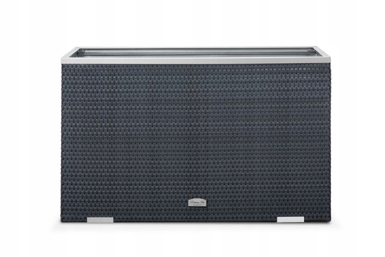 Donica technorattan ogrodowa 100 cm x 30 cm x 60cm