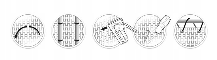 Osłona balkonowa technorattan 1300 g/m2 h 110 RD18