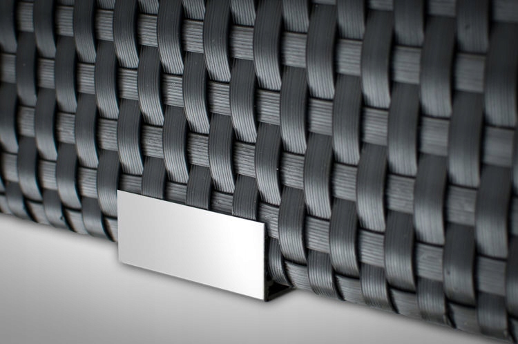 Donica technorattan ogrodowa 100 cm x 30 cm x 60cm