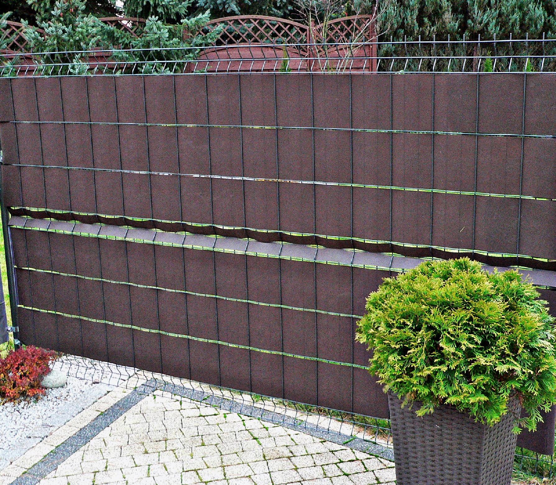 Taśma ogrodzeniowa brązowa