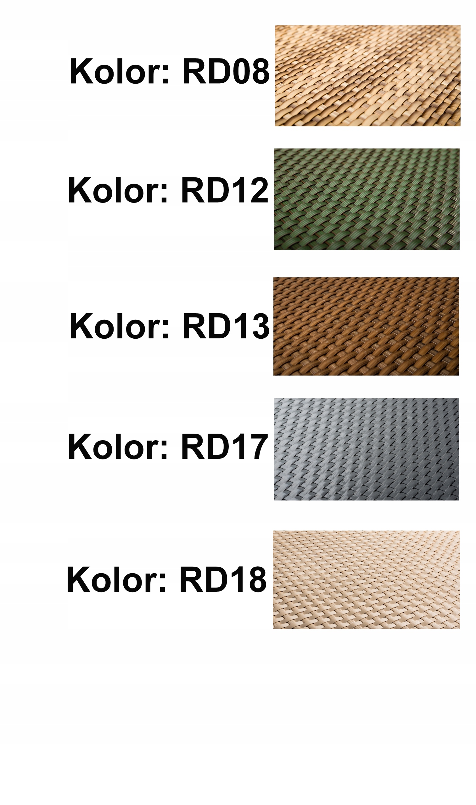 Donica technorattan ogrodowa 100 cm x 30 cm x 60cm