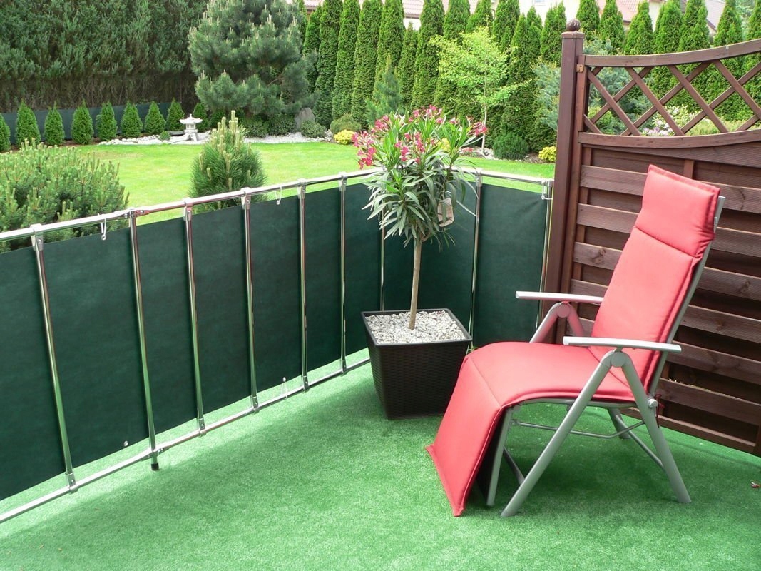 OSŁONA BALKONOWA BRĄZOWA 0,9MX5M MATA SIATKA TARAS PŁOT DEKORACJA OGRÓD UV