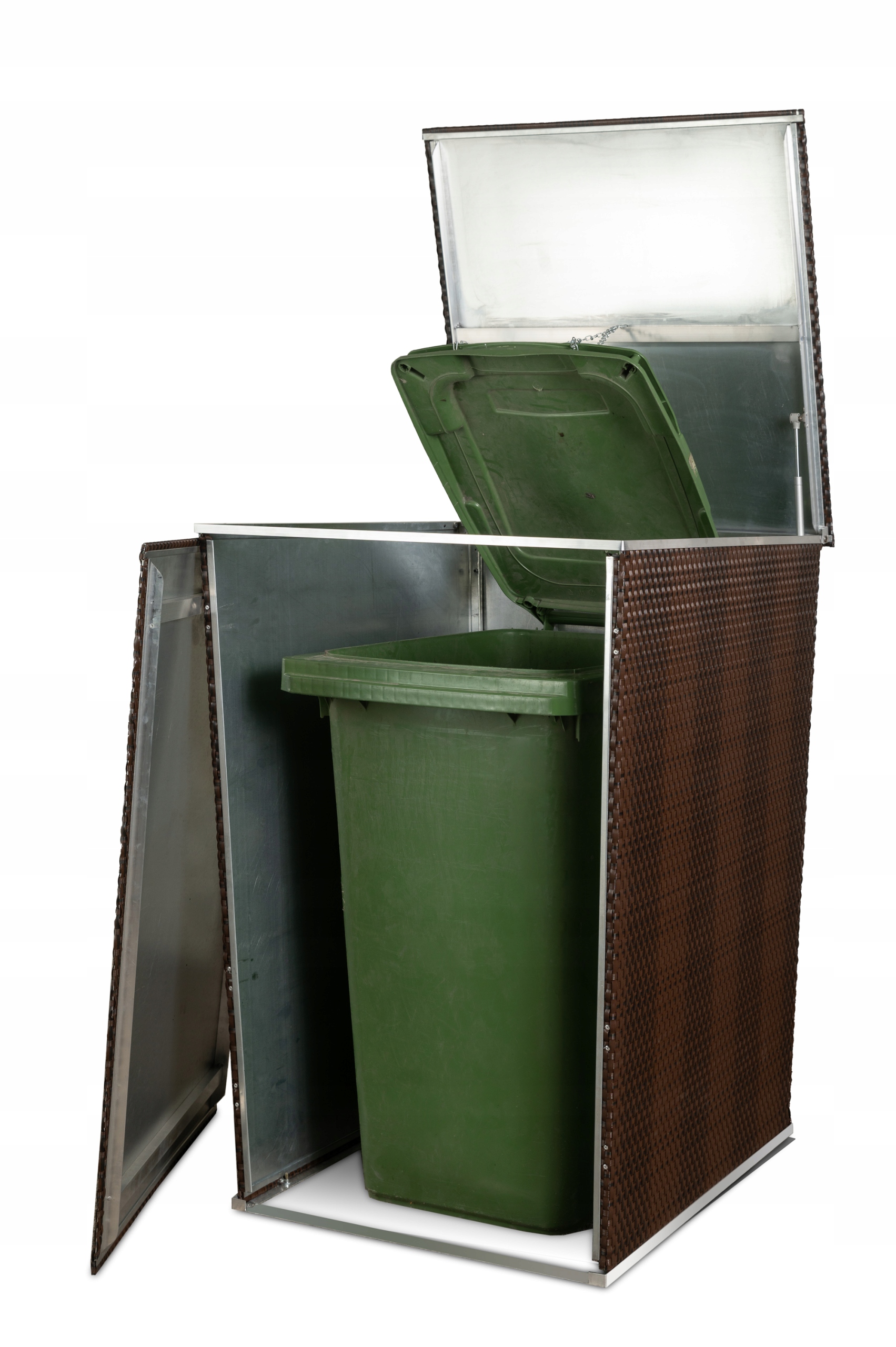 Obudowa na śmieci do ogrodu z technorattan RD17