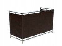 OSŁONA BALKONOWA BRĄZOWA 0,8X5M MATA MASKUJĄCA SIATKA CIENIUJĄCA OGRÓD PŁOT