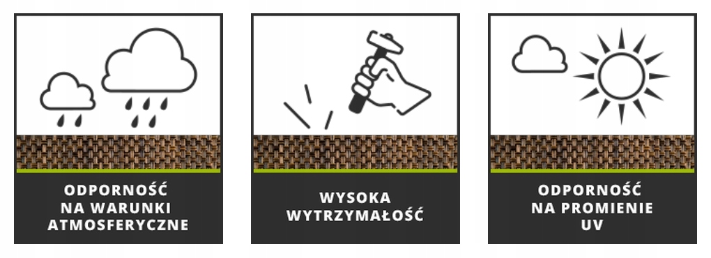 Osłona balkonowa technorattan 750g/m2 h 150 RX112