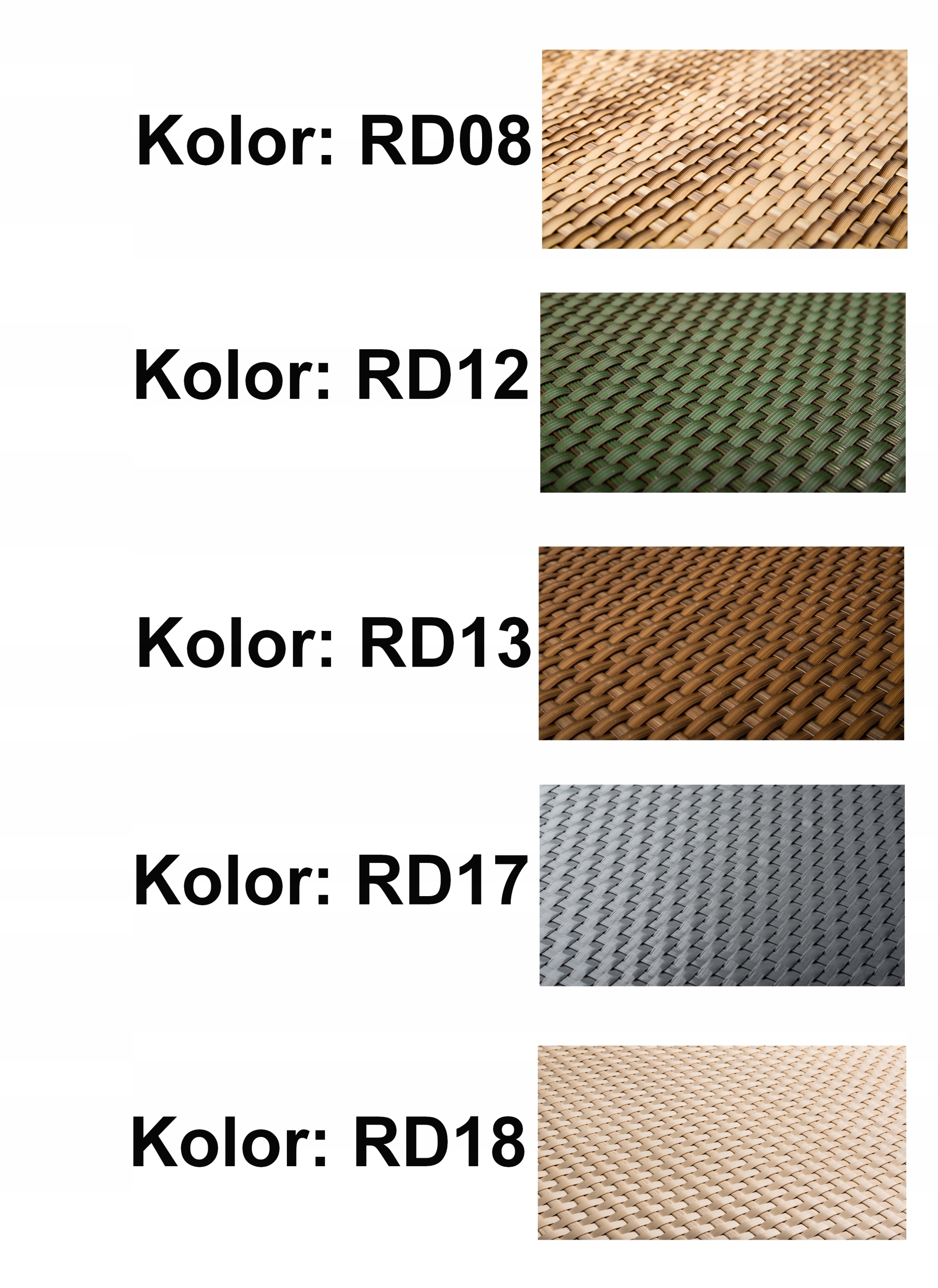 Osłona balkonowa technorattan 1300 g/m2 h 110 RD18