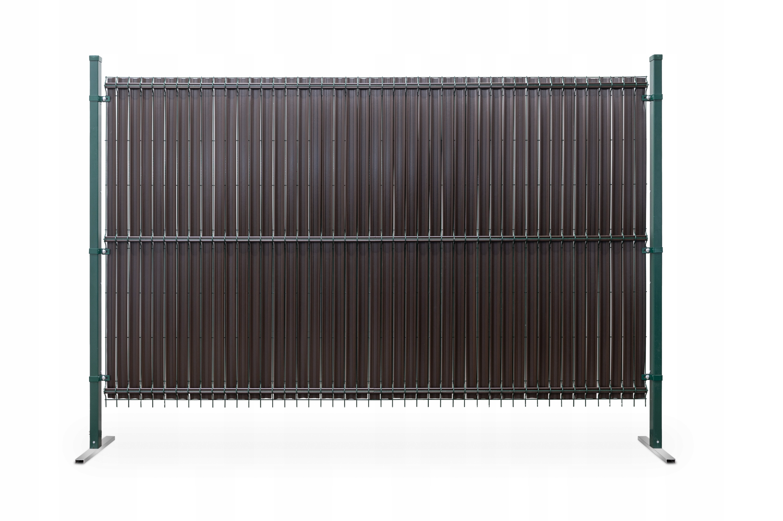 Panel osłonowy do ogrodzenia w kolorze brązowym