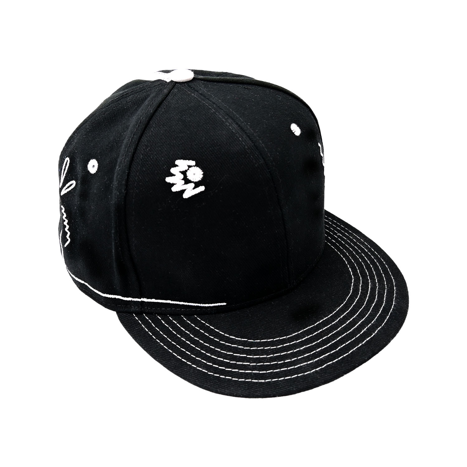 Czapka z daszkiem Snapback Draw The Line Czarna The Draw House